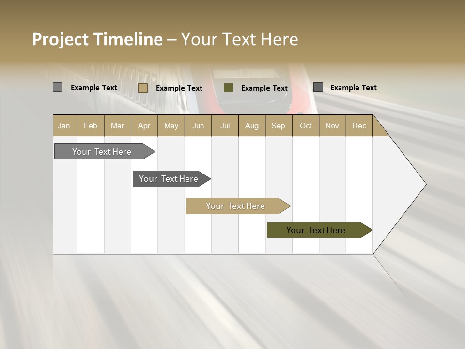 Commuting Wagon Journey PowerPoint Template