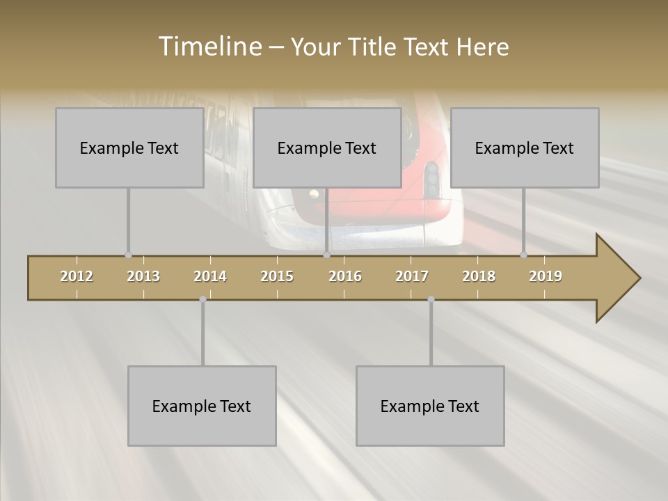 Commuting Wagon Journey PowerPoint Template