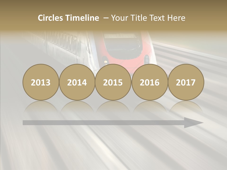 Commuting Wagon Journey PowerPoint Template