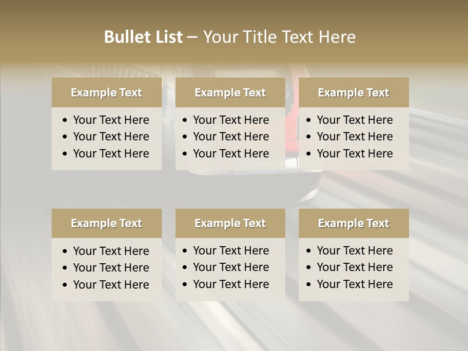Commuting Wagon Journey PowerPoint Template