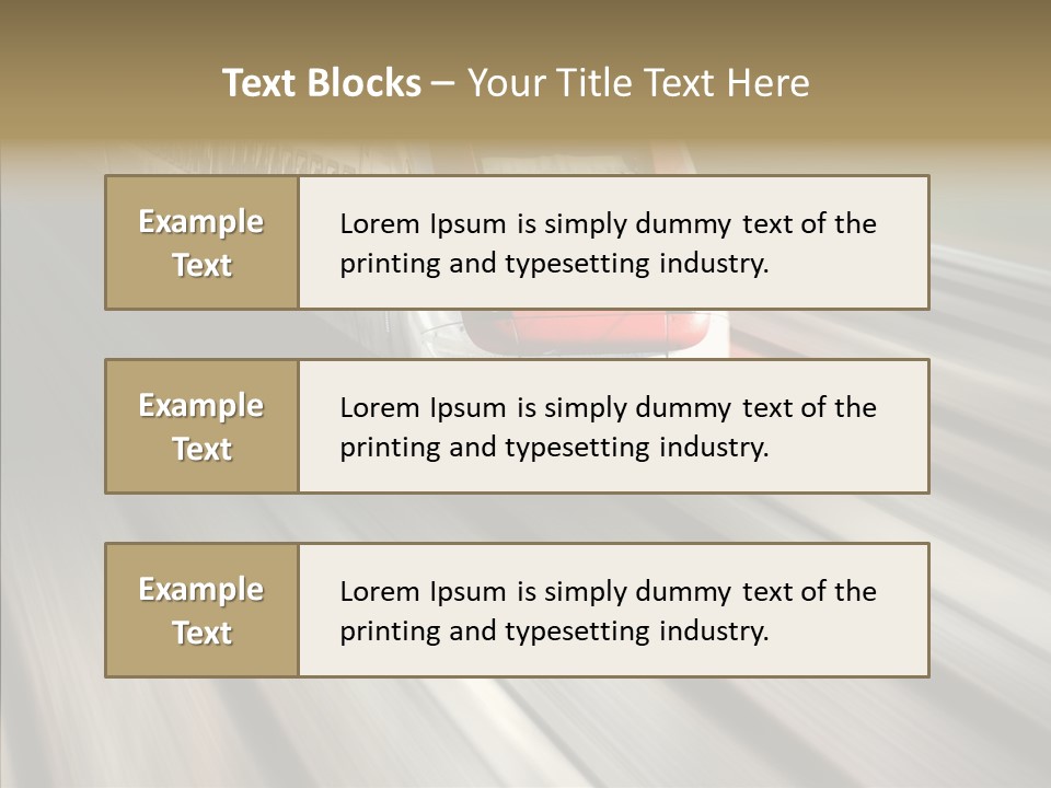 Commuting Wagon Journey PowerPoint Template