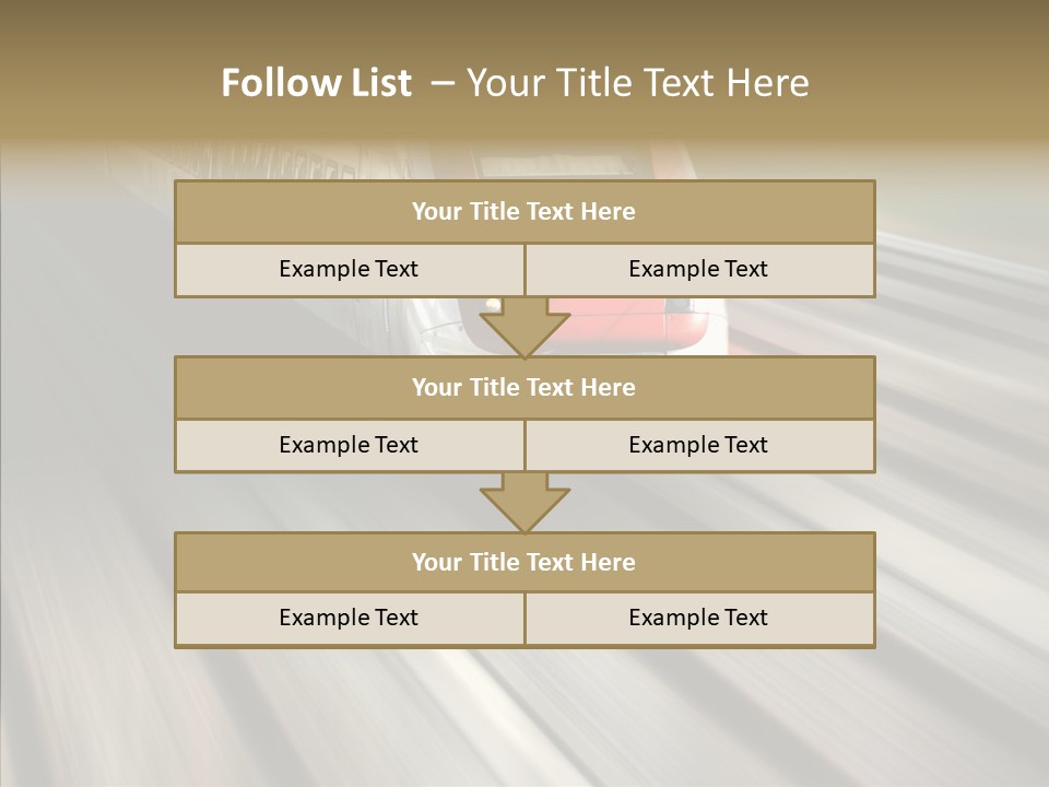 Commuting Wagon Journey PowerPoint Template