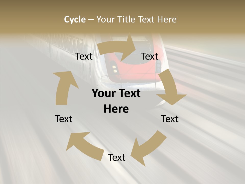Commuting Wagon Journey PowerPoint Template