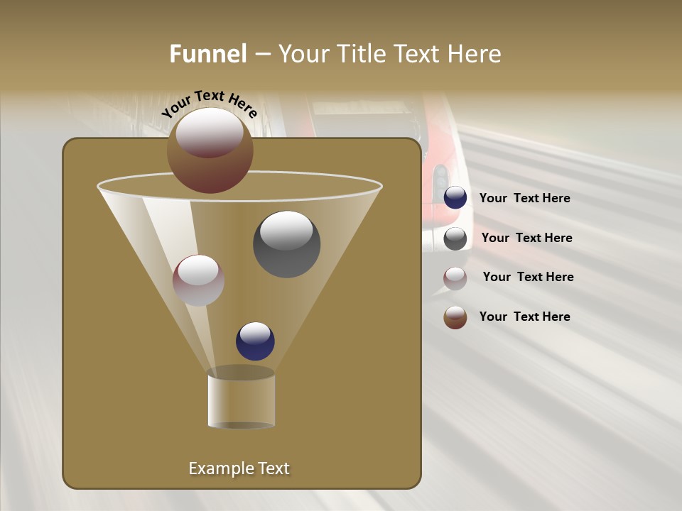 Commuting Wagon Journey PowerPoint Template