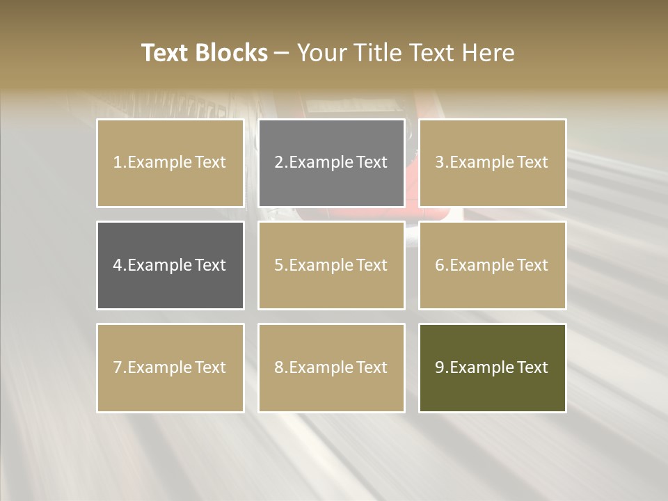 Commuting Wagon Journey PowerPoint Template