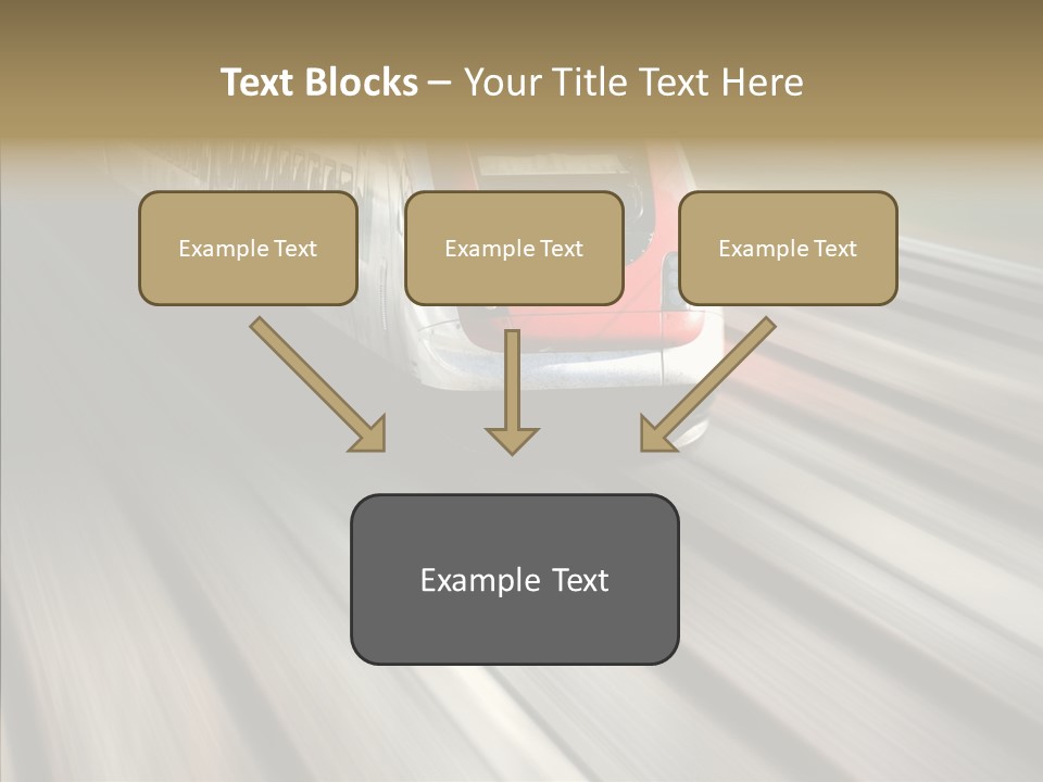 Commuting Wagon Journey PowerPoint Template