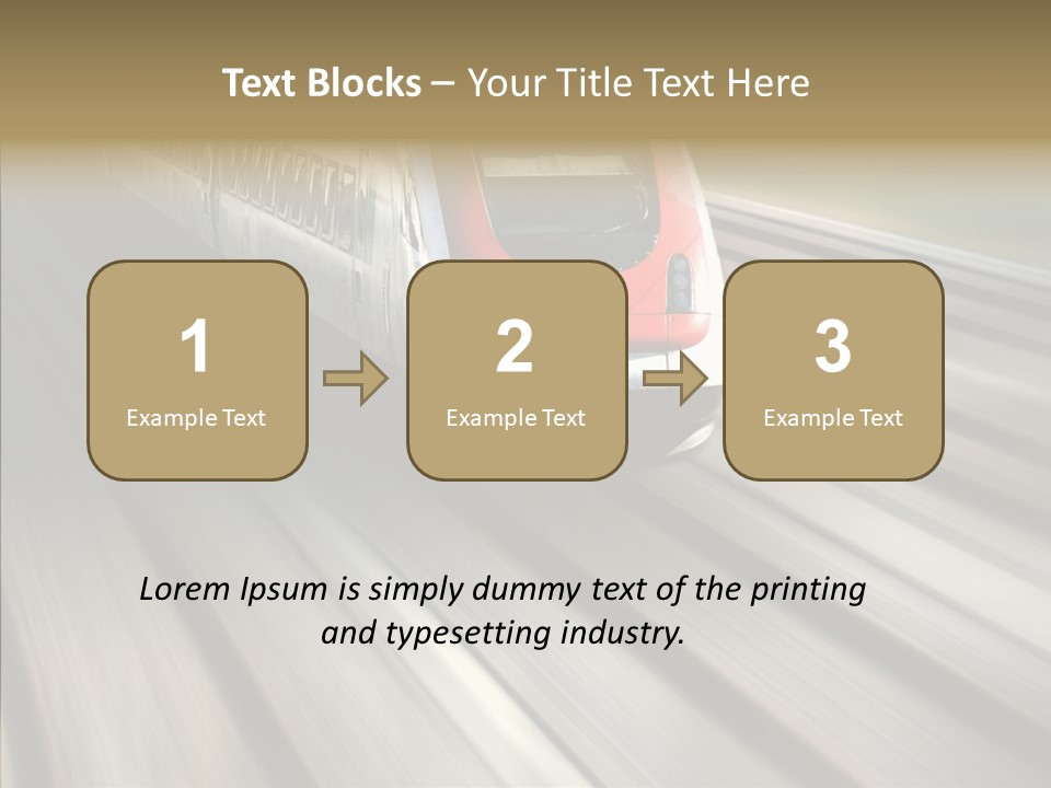 Commuting Wagon Journey PowerPoint Template