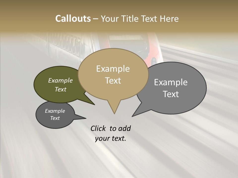 Commuting Wagon Journey PowerPoint Template