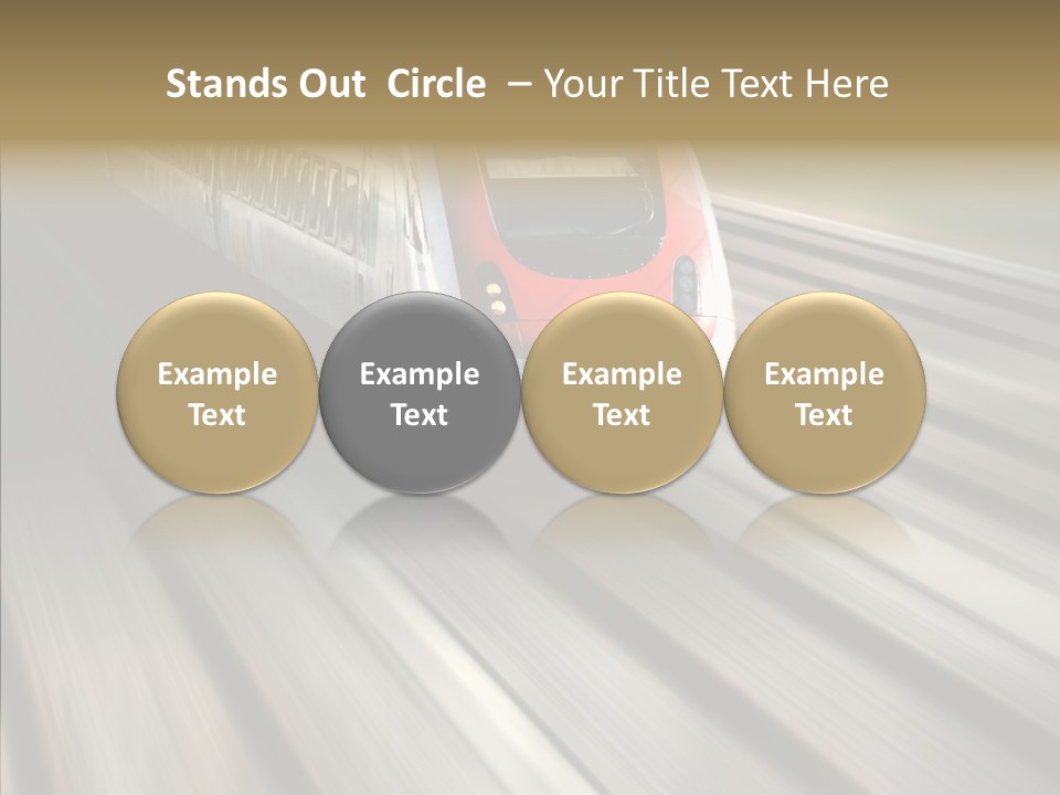Commuting Wagon Journey PowerPoint Template