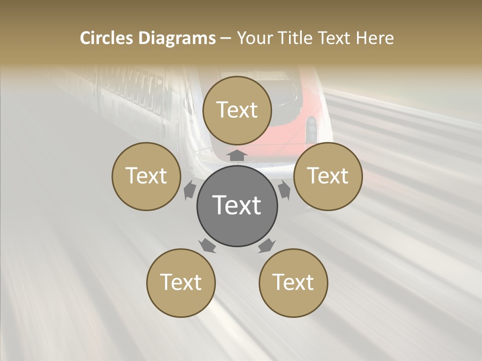 Commuting Wagon Journey PowerPoint Template