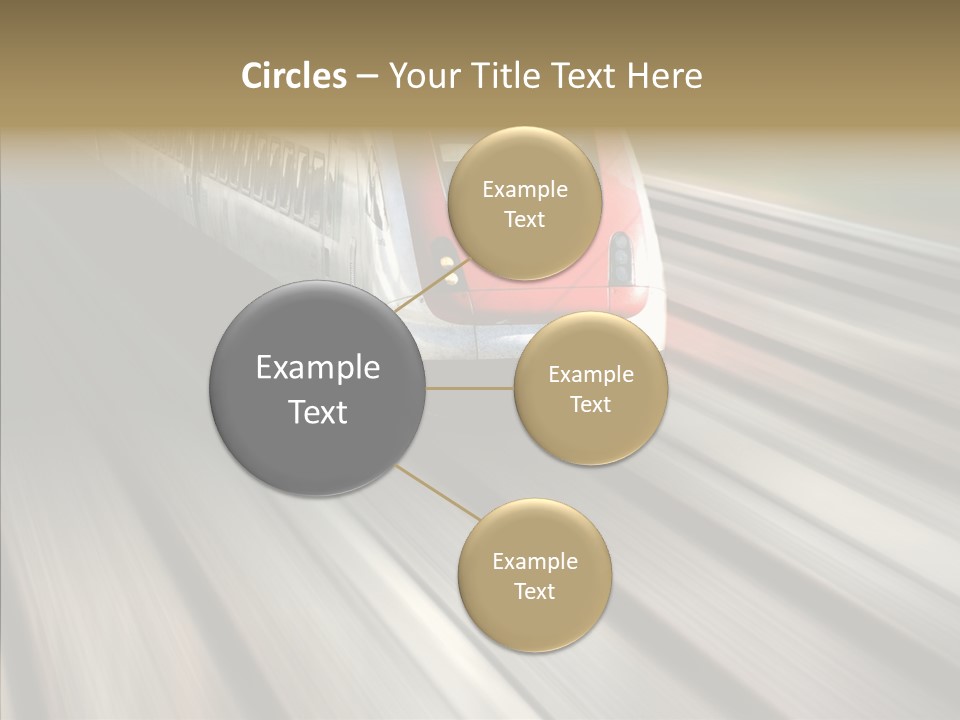 Commuting Wagon Journey PowerPoint Template