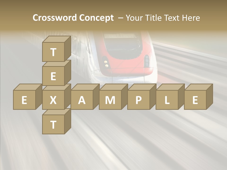 Commuting Wagon Journey PowerPoint Template
