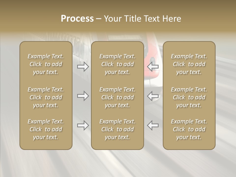 Commuting Wagon Journey PowerPoint Template