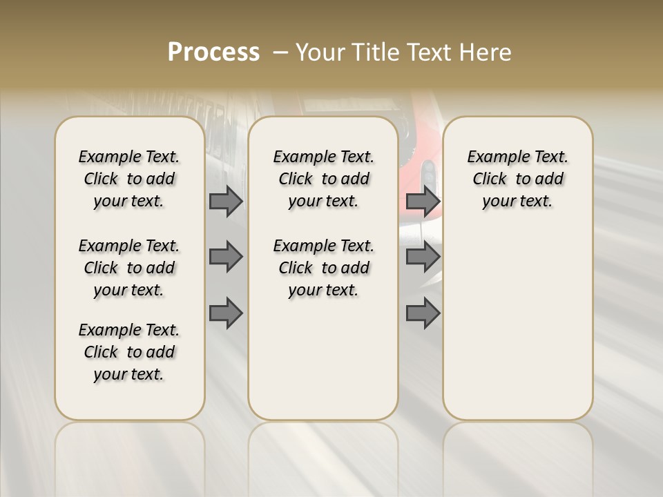 Commuting Wagon Journey PowerPoint Template