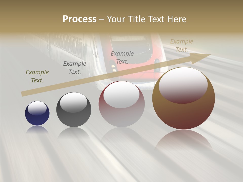 Commuting Wagon Journey PowerPoint Template