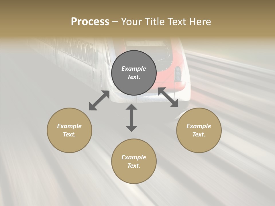 Commuting Wagon Journey PowerPoint Template