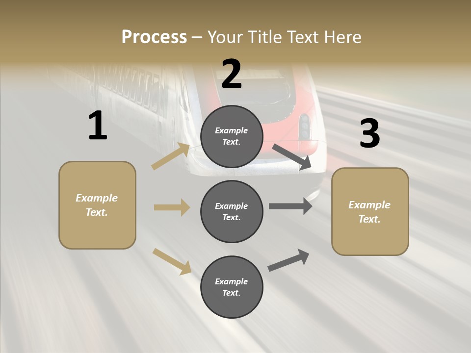 Commuting Wagon Journey PowerPoint Template