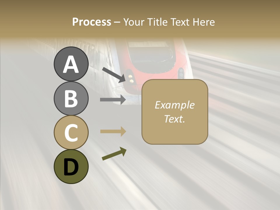 Commuting Wagon Journey PowerPoint Template