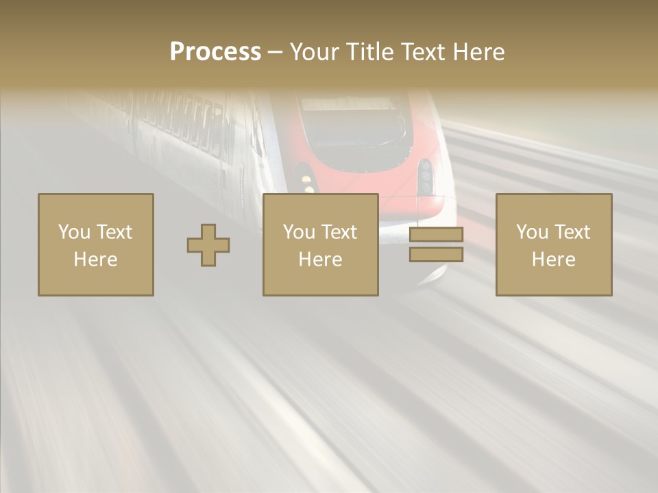 Commuting Wagon Journey PowerPoint Template