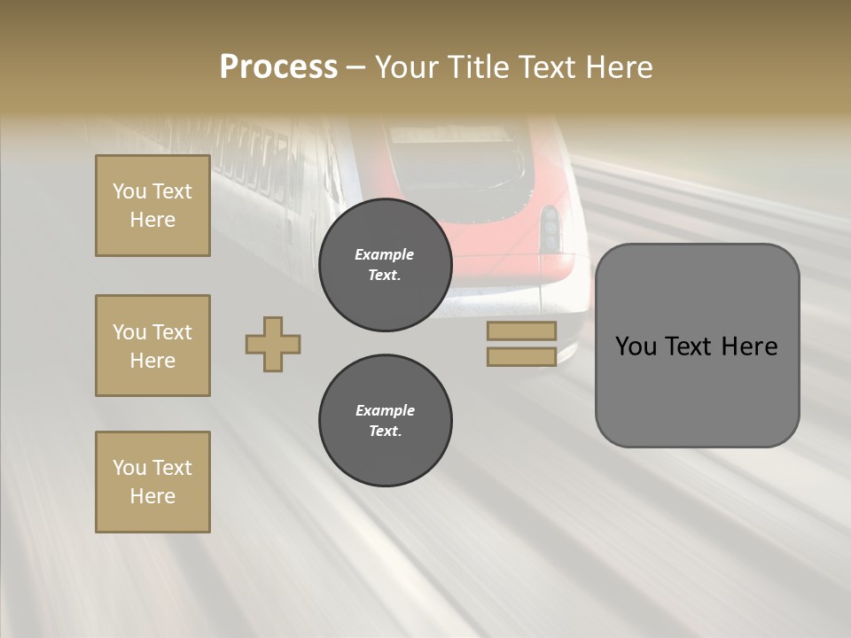Commuting Wagon Journey PowerPoint Template