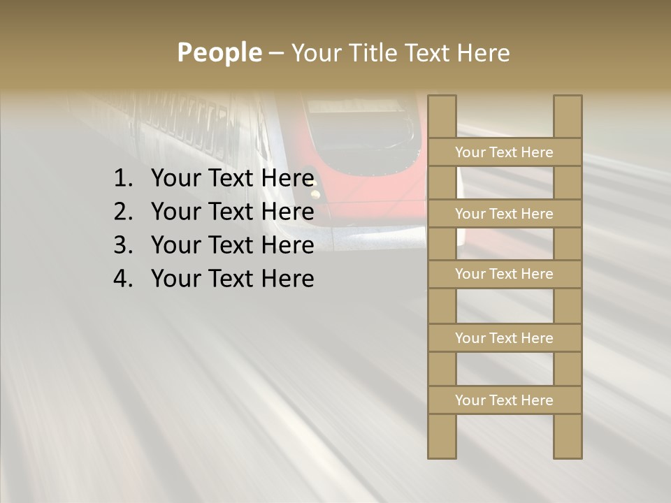 Commuting Wagon Journey PowerPoint Template