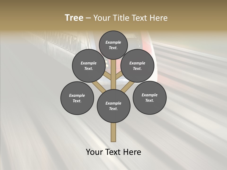 Commuting Wagon Journey PowerPoint Template