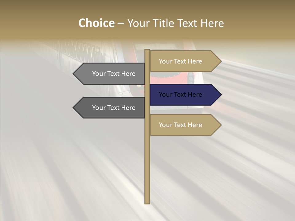 Commuting Wagon Journey PowerPoint Template
