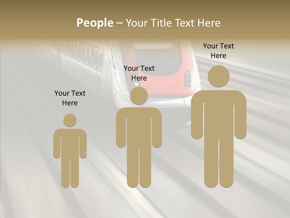 Commuting Wagon Journey PowerPoint Template