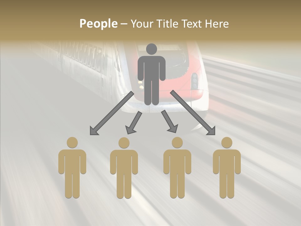 Commuting Wagon Journey PowerPoint Template
