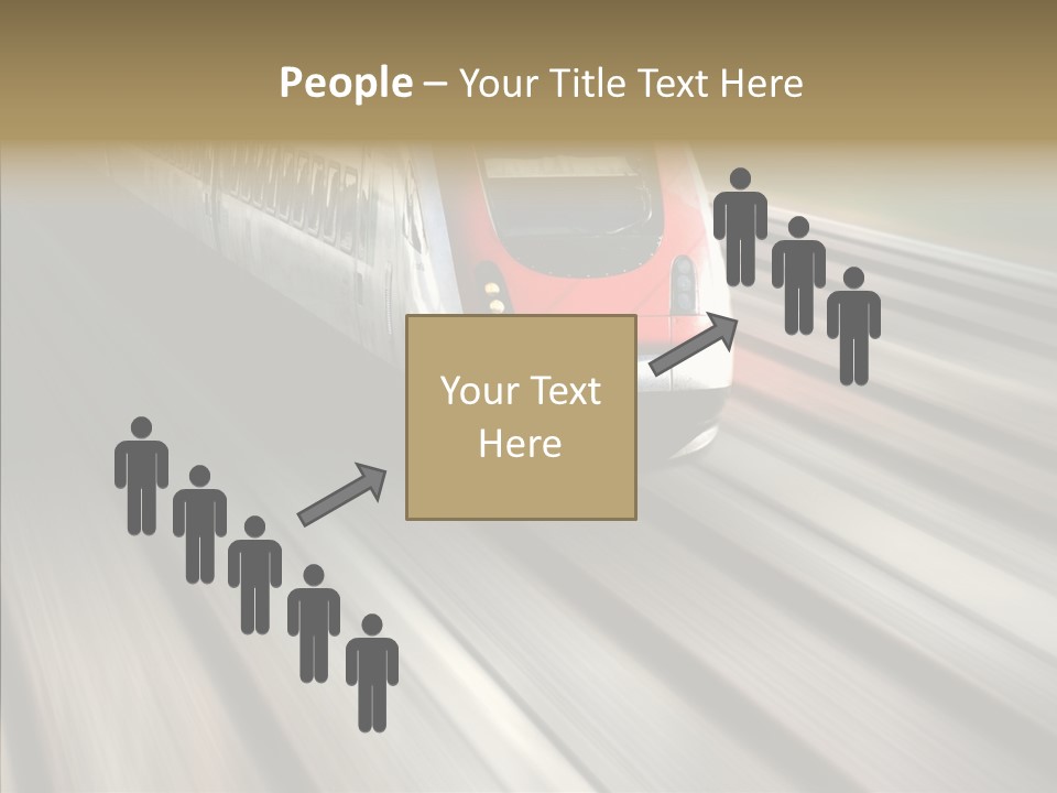 Commuting Wagon Journey PowerPoint Template