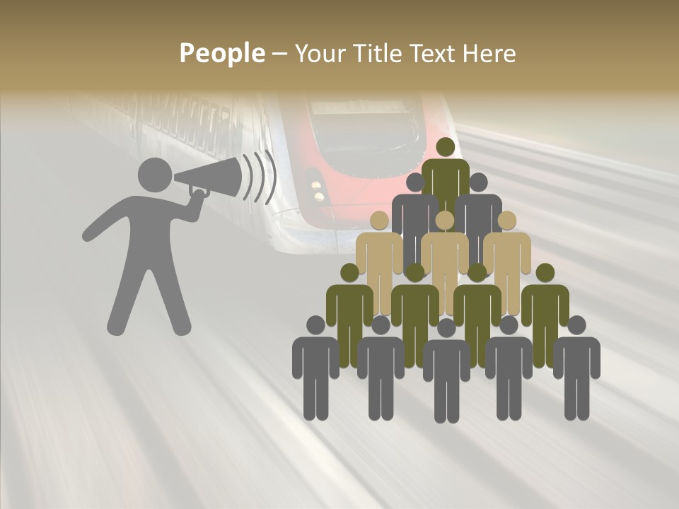 Commuting Wagon Journey PowerPoint Template
