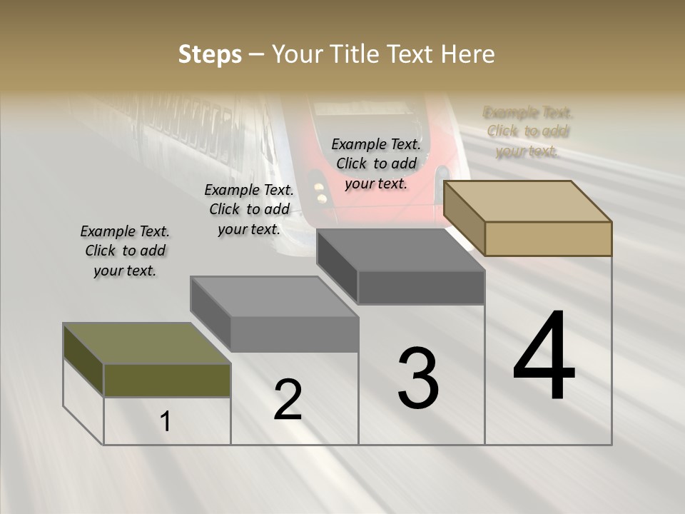 Commuting Wagon Journey PowerPoint Template