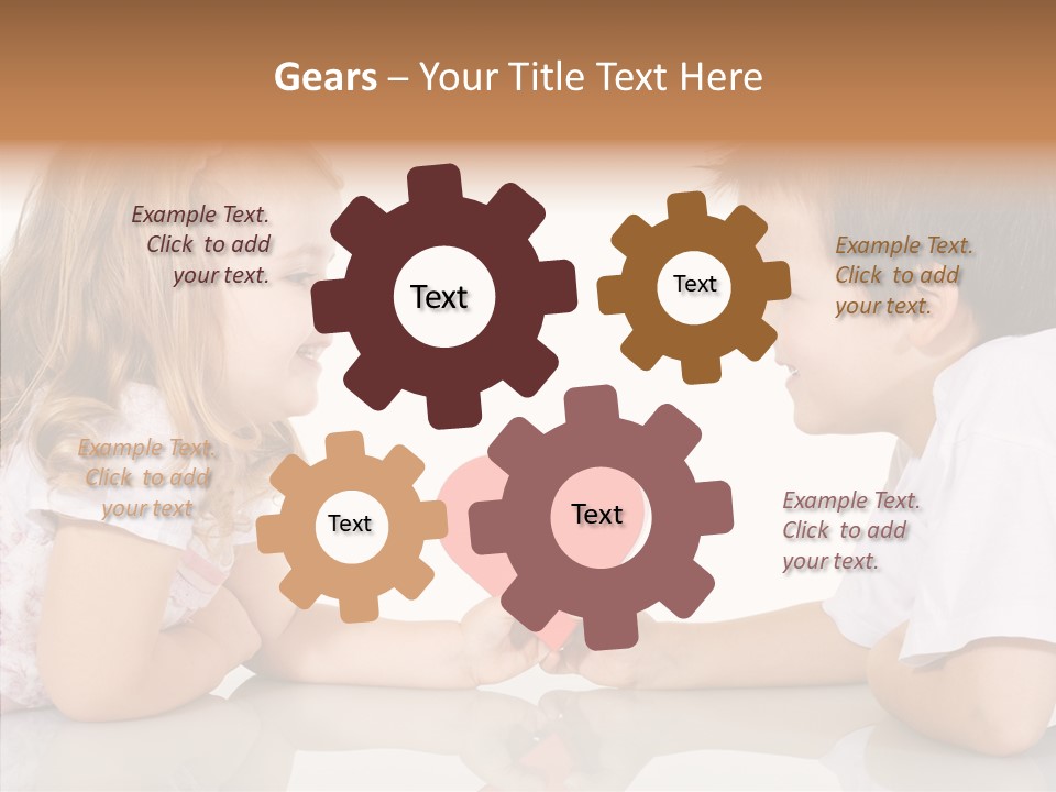 Romantic Smile Heart PowerPoint Template