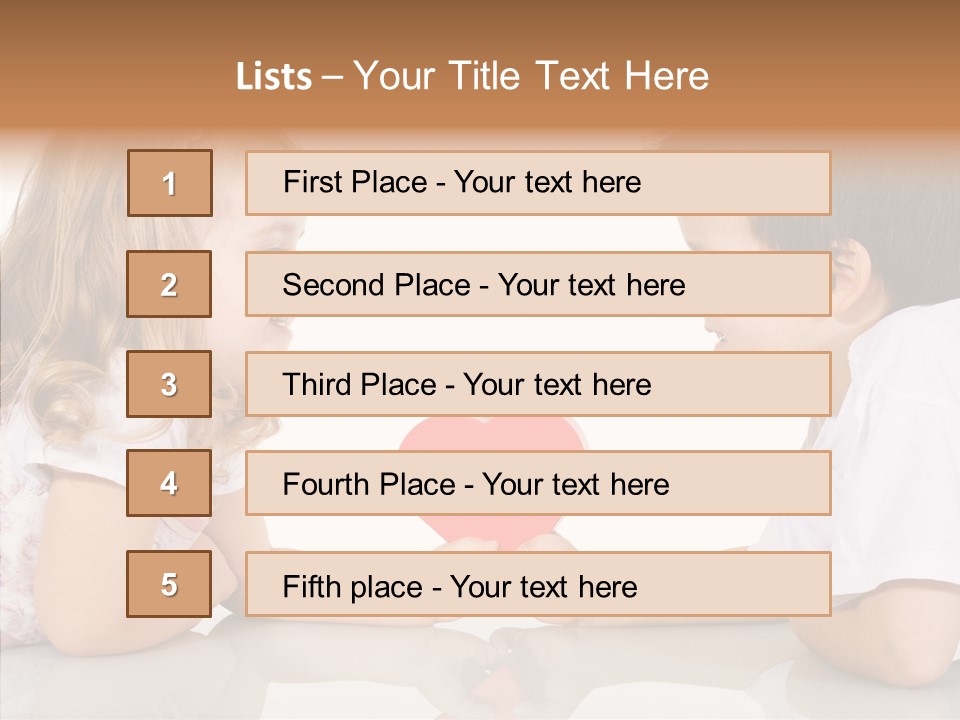 Romantic Smile Heart PowerPoint Template