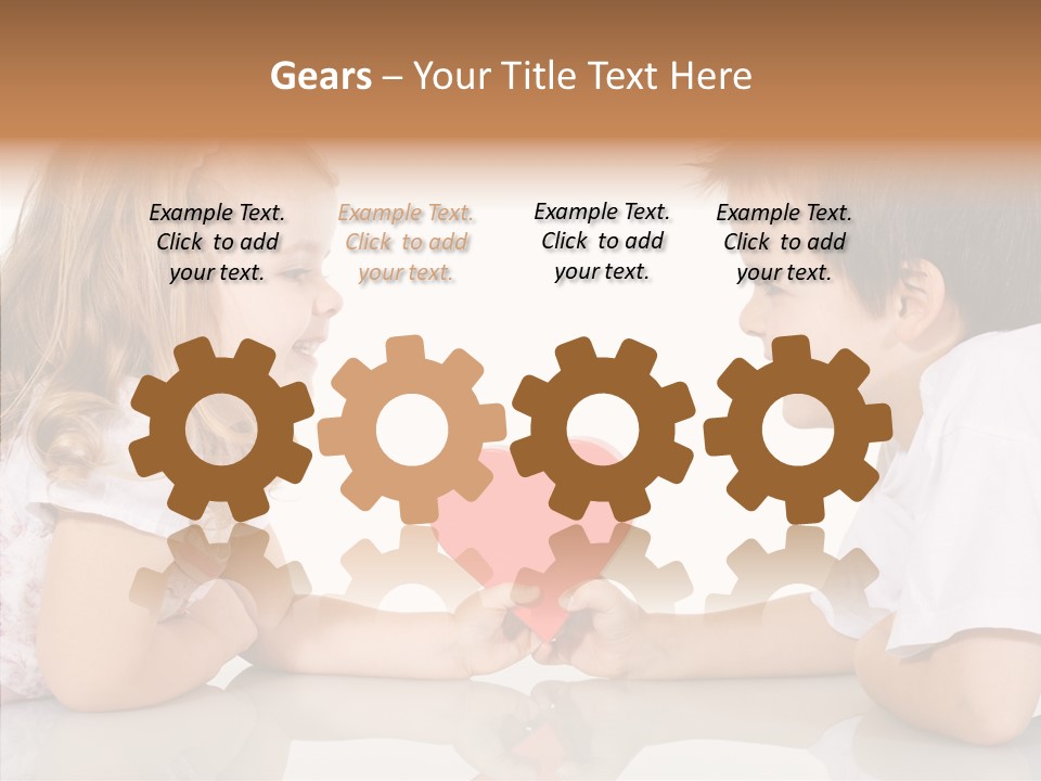 Romantic Smile Heart PowerPoint Template