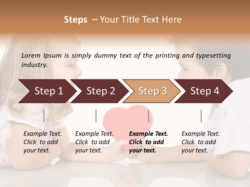 Romantic Smile Heart PowerPoint Template