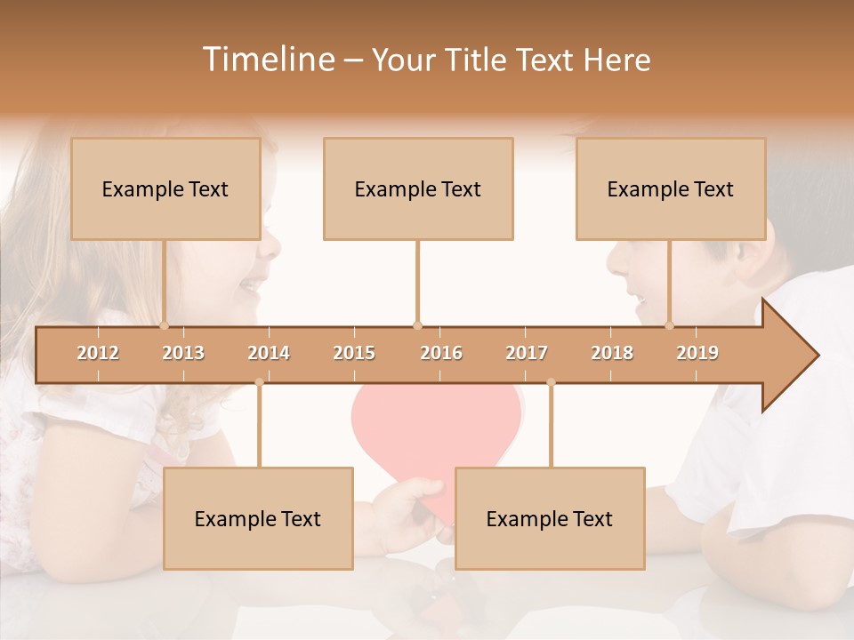 Romantic Smile Heart PowerPoint Template