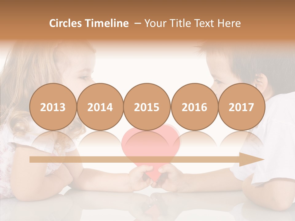 Romantic Smile Heart PowerPoint Template