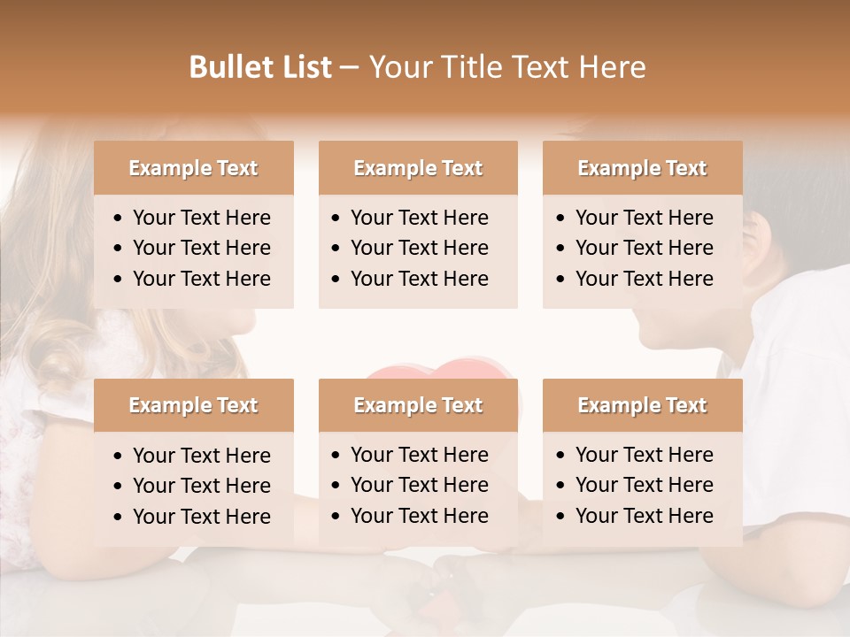 Romantic Smile Heart PowerPoint Template