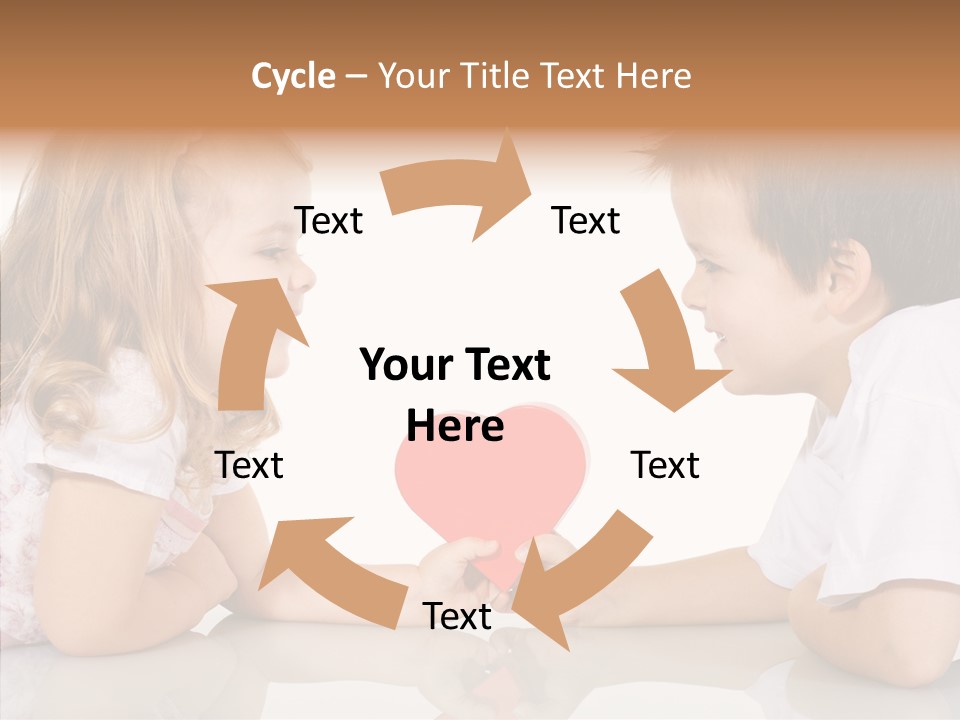 Romantic Smile Heart PowerPoint Template