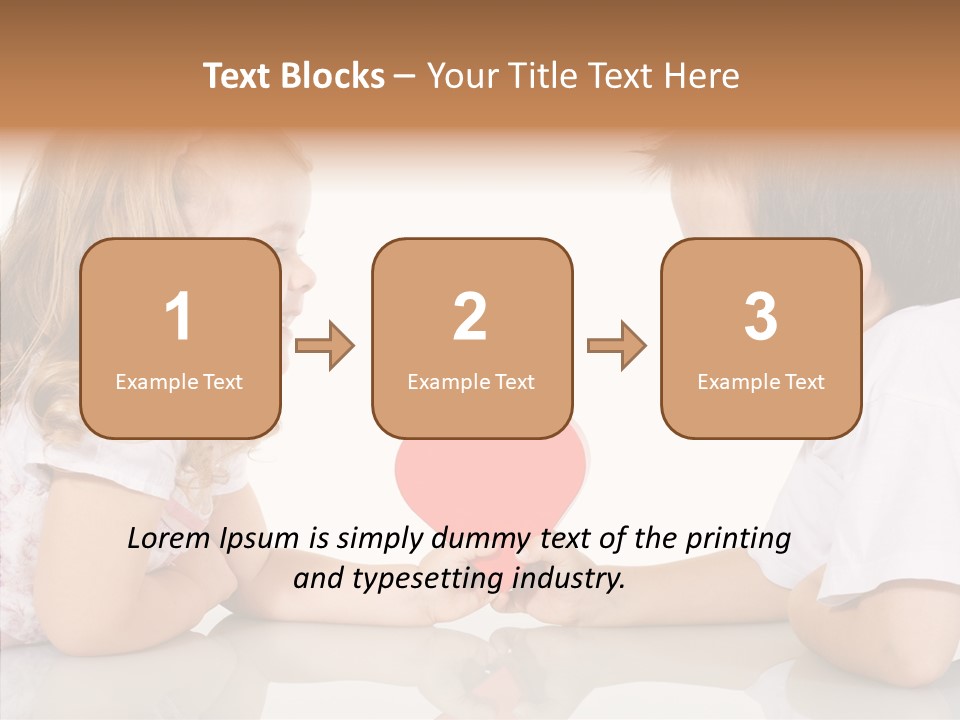 Romantic Smile Heart PowerPoint Template