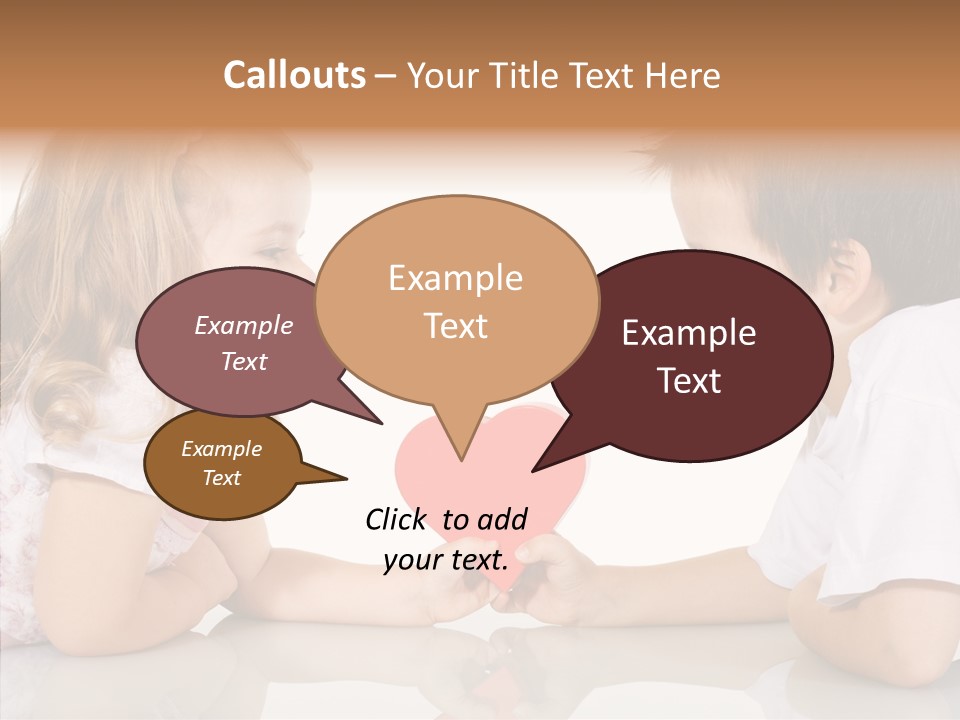 Romantic Smile Heart PowerPoint Template