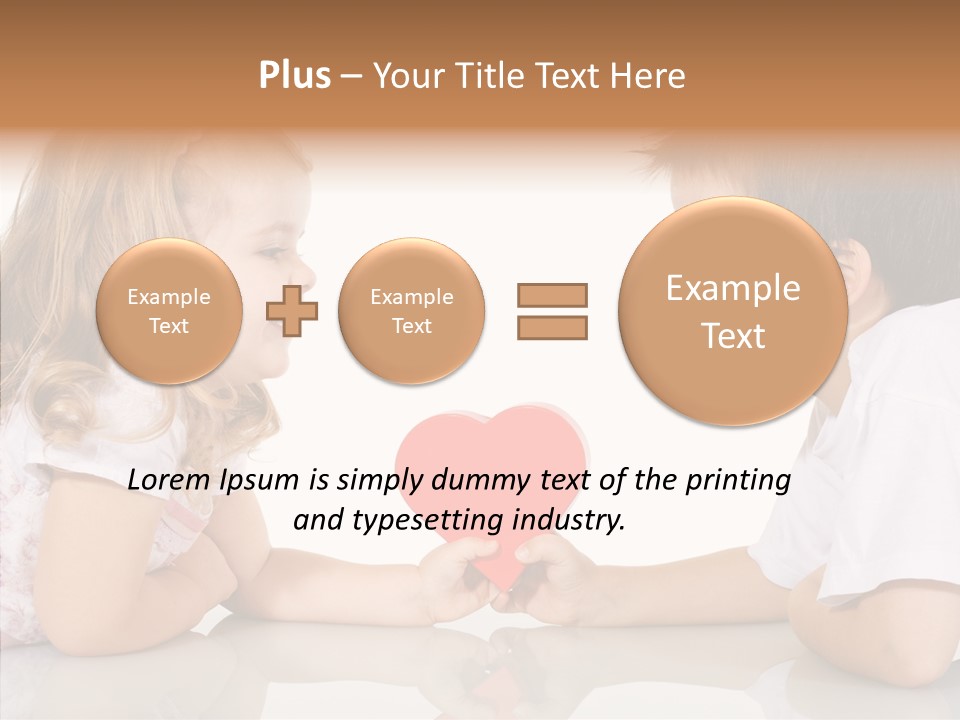 Romantic Smile Heart PowerPoint Template