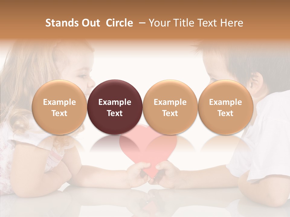 Romantic Smile Heart PowerPoint Template