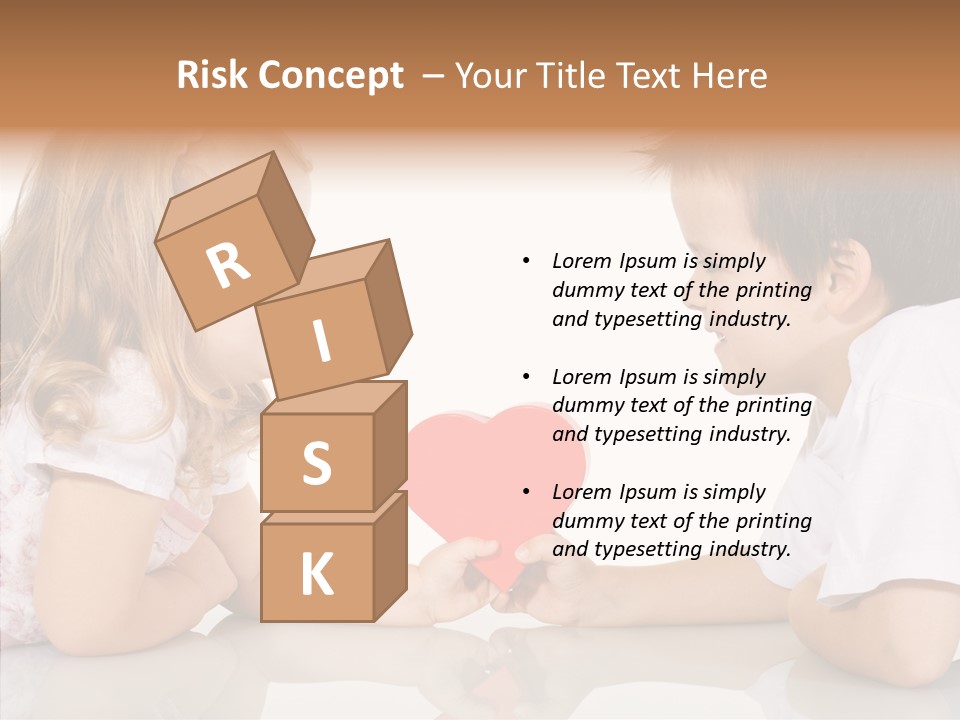 Romantic Smile Heart PowerPoint Template