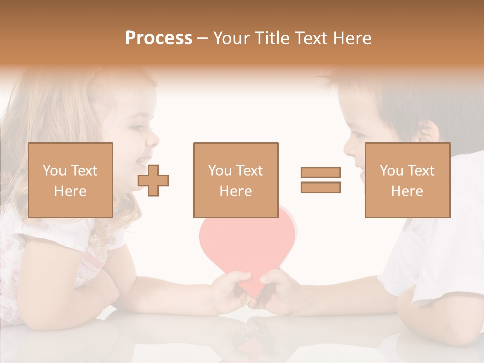 Romantic Smile Heart PowerPoint Template