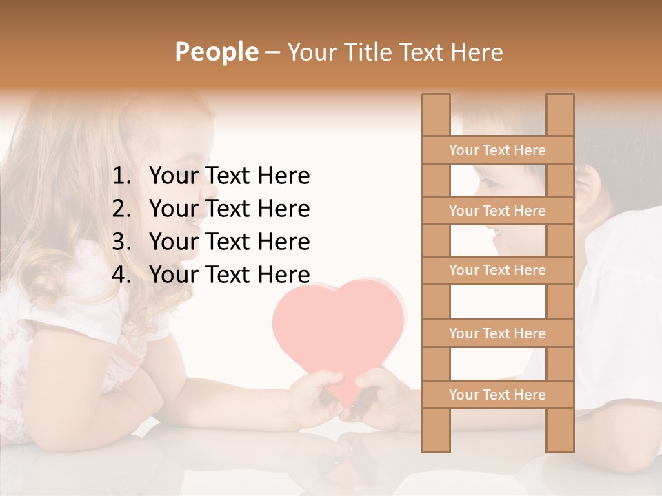 Romantic Smile Heart PowerPoint Template
