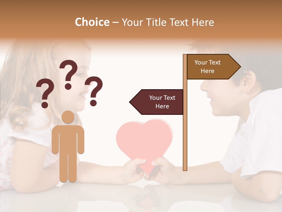 Romantic Smile Heart PowerPoint Template