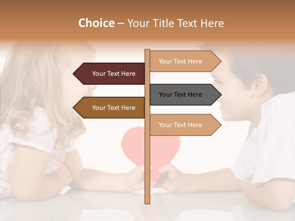 Romantic Smile Heart PowerPoint Template
