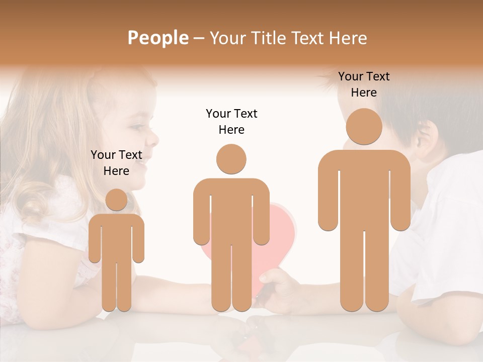 Romantic Smile Heart PowerPoint Template